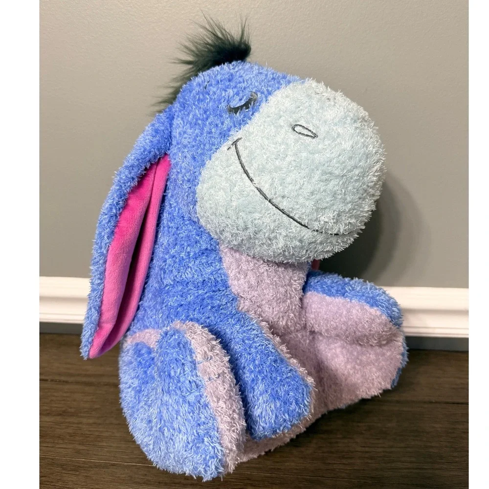Disney Eeyore Plush Winnie the Pooh Blue Sherpa Textured‎ Stuffed Animal 12